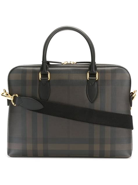 burberry mens laptop bag|Burberry check and leather bag.